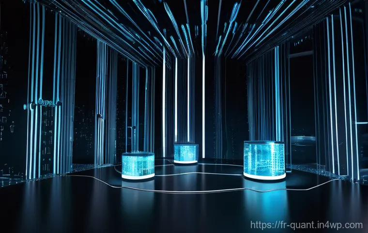 양자 보안 기술의 도입 사례 - **Image Prompt: The Silent Harvest of Data**
    "A visually conceptual image illustrating the 'Harv...